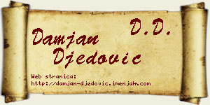 Damjan Đedović vizit kartica